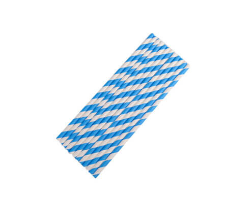 Baby Blue Paper Straws
