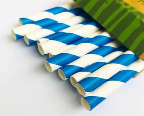 Navy Blue Paper Straws