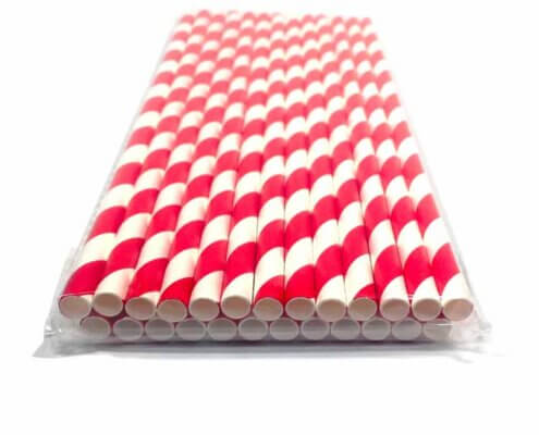 Red and White Straws