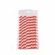 Red and White Striped Drinking Straws