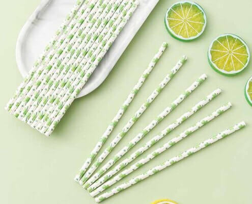 St Patrick's Paper Straws