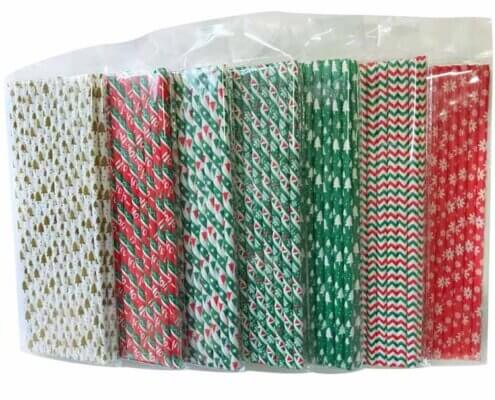 Wholesale Christmas Paper Straws