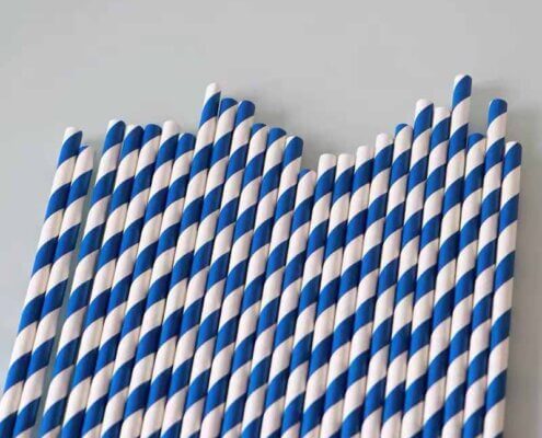 Cheap Striped Straws