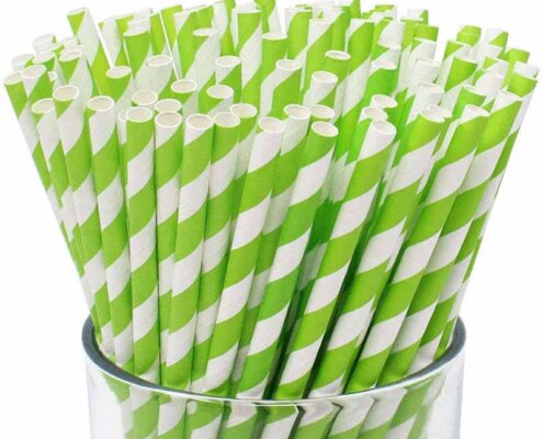 Paper Straws Green