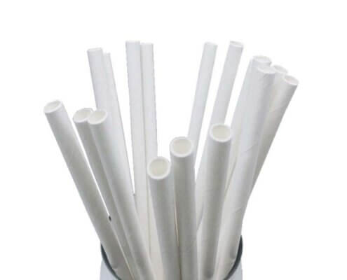 Paper Straws White
