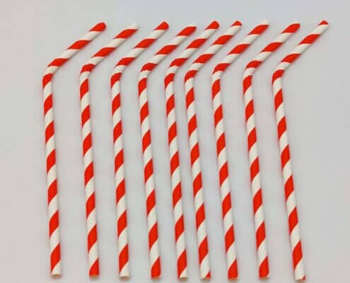 Red Striped Straws