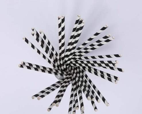 Striped Paper Straws
