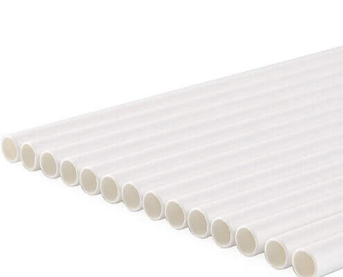 White Giant Paper Straws