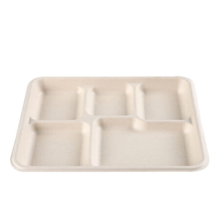Compostable Cafeteria Lunch Trays
