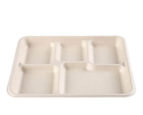 Compostable Cafeteria Lunch Trays