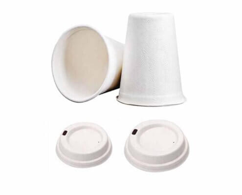 Compostable Coffee Cups with Lids