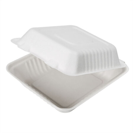 Molded Fiber Clamshell Take-Out Containers