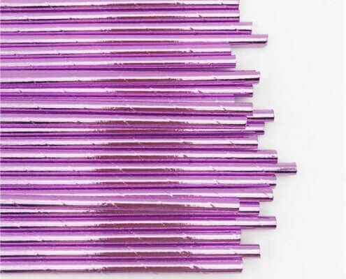 Purple Straws in Bulk
